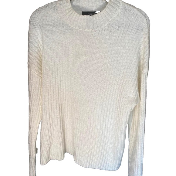 Forever 21 size L ribbed cream sweater - Picture 2 of 4